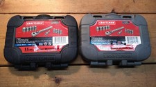 2 Craftsman USA 11 Piece 1/4 Socket Sets Metric & SAE 34860 34861 picture