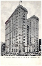 Vintage Postcard 1901-1907 Offices of B & O Railroad, Baltimore, Maryland (MD) picture