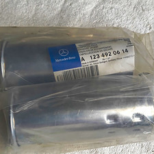 NOS Pair of  Mercedes-Benz Exhaust Tips 72- 80 Models / OEM 123-492-06-14  picture