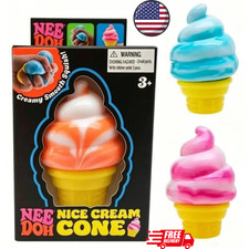 NeeDoh NICE CREAM CONE Ice Cream Squishy Toy 2026 NEE DOH Stress Ball picture