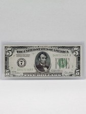 1928A $5 FEDERAL RESERVE NOTE  CHICAGO DISTRICT VERY FINE+ CONDITION  picture