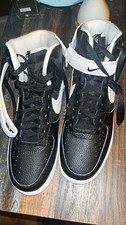 Nike Air Force 1 Low Men’s Black/White Colorblock Lace-Up Sneakers NW Def picture