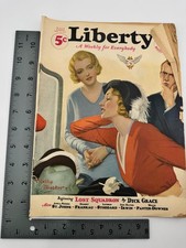 Liberty Magazine Oct 3 1931 Leslie Thrasher Cover Lost Squadron Dick Grace picture