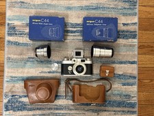Vintage Argus C44 35mm Rangefinder Camera Full Kit Tested picture