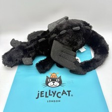 Jellycat Onyx Dragon Plush Huge Soft Velvet NWT SOLD OUT FAST USA SHIPPING picture