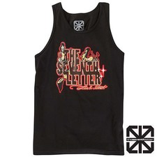 The Seventh Letter Neon Girls Tank Top Sless T-Shirt Tee Black M,L Skate Graffit picture