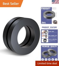 2 Pcs Large Ferrite Ring Magnets OD3.94 x ID2.36 x 20mm Ceramic Round Magnets... picture