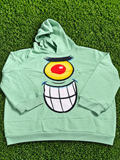 Nickelodeon Kids SpongeBob SquarePants Plankton Graphic Pullover Hoodie – NEW picture