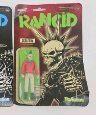 Tim Armstrong Rancid ReAction Skeletim Super7 3.75 Figure Bent Cardboard picture
