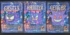 GASTLY X HAUNTER X GENGAR LOT - POKEMON PRISMA HALLOWEEN RARE CCG HOLO picture