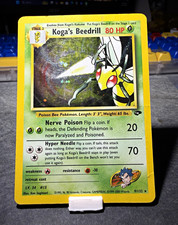 Koga's Beedrill 9/132 Gym Challenge Holo Rare Unlimited English 2000 WotC picture