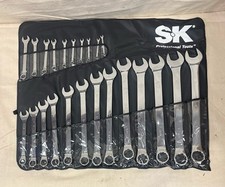 SK PROFESSIONAL TOOLS 86043 Combination Wrench Set Alloy Steel Chrome 23 Tools picture