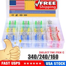 340/240PCS Solder Stick Waterproof Seal Sleeve Heat Shrink Butt Wire Connectors picture
