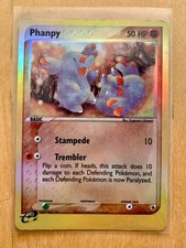 2003 Pokemon EX Ruby Sapphire Phanpy 62/109 Reverse Holo LP e-Reader picture