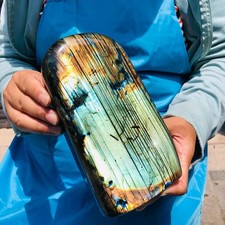 5.39 LB Natural crystal Labradorite Mineral Quartz  Mineral Reiki healing picture