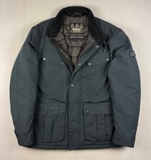 Barbour International Duke Navy Waterproof Breathable Warm Nylon Jacket Size L picture