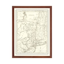 Old Map of Hudson River,  1778 - Vintage Hudson River  Art picture