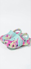 Crocs Classic Children Toddler Size 9 Girls Rainbow Marbled New In Bag picture