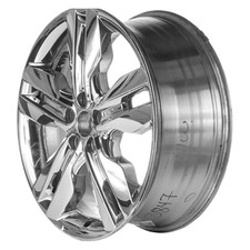 New Cladded Chrome Aluminum Wheel 20 x 8 5 Split Spoke Style picture