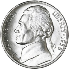 1938 D Jefferson Nickel BU US Coin picture