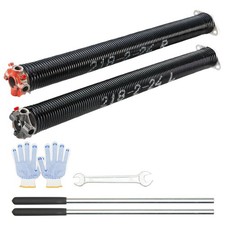 Uimoso Garage Door Torsion Springs Pair of 0.218 x 2 x 24inch with Winding Bars picture