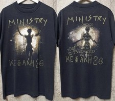 New Sale Ministry Vintage 90s Tour 2 Sided Industrial Metal T Shirt Unisex Tee picture