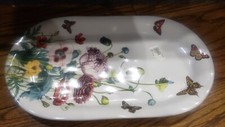 NWT JULISKA FIELD OF FLOWERS - POPPIES - HOSTESS TRAY / PLATTER - 13 5/8