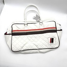 Audi Sport White Quilted Duffel Bag – Premium Large Travel  picture