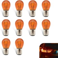 10 PCS 1157 P21/5W S25 BAY15D Amber Brake Light Bulbs Halogen Turn Signal picture