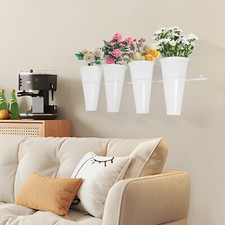 4 Buckets Wall-mounted Flower Stand  W/ Buckets Decorative Flower Display Stand~ picture