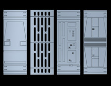 CUSTOM Death Star Wall Panels Set FOR 6 IN FIGURE Diorama picture