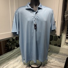 Johnnie-O Mens Golf Polo Shirt Size L New $110 Short Sleeve Stretch Performance picture