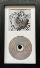 STYX Signed Autograph CRASH OF THE CROWN CD Framed Display Full Band x6 picture