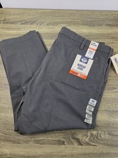 Dockers Smart 360 Flex Chino Pants Mens 44x29 Big & Tall Gray Stretch Preppy NEW picture