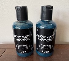 Lot 2 Lush Cosmetics Berry Berry Christmas Shower Gel Bundle 3.3 oz Rare picture
