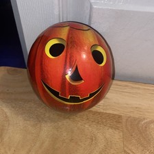 Vintage German Paper Mache Halloween Pumpkin Jack O Lantern Candy Container 4