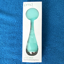 PMD Clean Electric Facial Brush Silicone Waterproof Battery Powered, Teal picture
