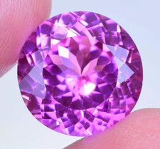 Natural Mogok Pink Ruby 12.40 Ct Round Cut Certified Flawless Loose Gemstone picture