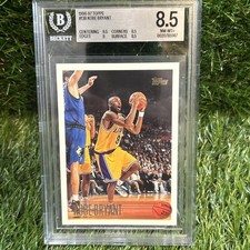 1996-97 Topps - Kobe Bryant #138 Los Angeles Lakers Rookie Card (RC) BGS 8.5 NEW picture