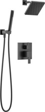 Delta T342703 Modern Square Non Shared Shower System - Black picture