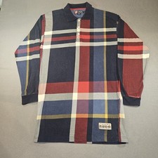 Vintage Chaps Ralph Lauren Shirt 90s Polo Long Sleeve Plaid Size L 00123 picture