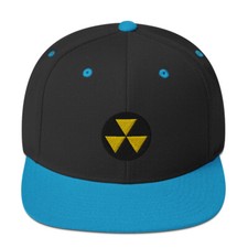 1940s / 1950s / 1960s Fallout Shelter Retro Sign Embroidered Snapback Hat picture