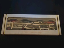 1983 Rare Vintage Herpa Auto Transporter w/ 8 Porsche Cars - New In Original Box picture