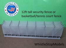N scale 1/160 12 ft tall ChainLink fence 5 pcs over 25 inches  N1048 | picture