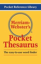 Merriam-Webster's Pocket Thesaurus (Pocket Reference Library) - Paperback - GOOD picture