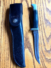 Vintage 1972-86 Buck USA 105 Pathfinder Hunting Knife with Original Sheath picture
