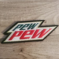 PEW PEW Funny Sarcastic Tactical Morale Patch Hook and Loop picture