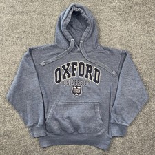 Oxford University Sweatshirt Hoodie Mens Medium Blue College Pullover Crewneck picture