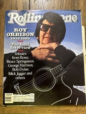 Vtg 1986 Rolling Stone Magazine Roy Orbison 1936-1988 Last Interview Vintage picture