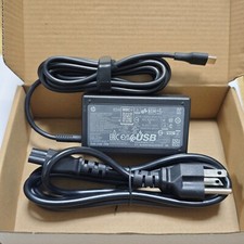 Genuine 65W USB C Type C AC Adapter Charger for HP ENVY x360 15M Spectre x360 13 picture